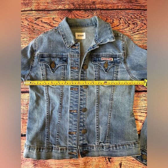 Hudson Girls Light Wash Long Sleeve Jean Jacket Size XL - Picture 7 of 10